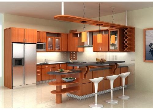Quầy bar trong thiết kế nội thất bếp