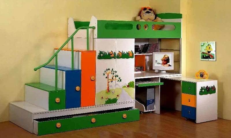 Giường ngủ đa năng dành cho phòng bé