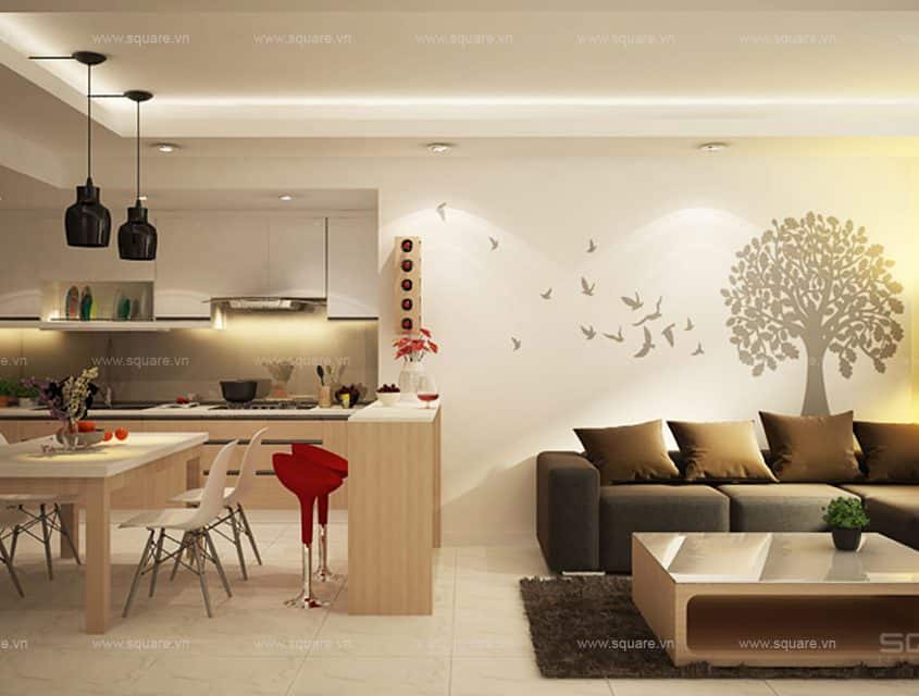 Thiết kế – Thi công Căn hộ chị Hà- Tropic Garden