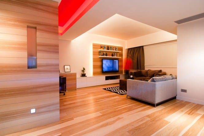 Thiết kế nội thất của căn hộ gỗ ở Hồng Kông